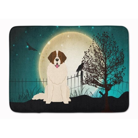 Carolines Treasures Halloween Scary Moscow Watchdog Machine Washable Memory Foam Mat BB2217RUG